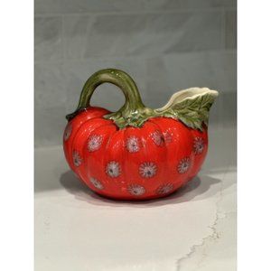 VNTG Itálica Tomato / Pumpkin Pitcher Red/Green Made In Italy